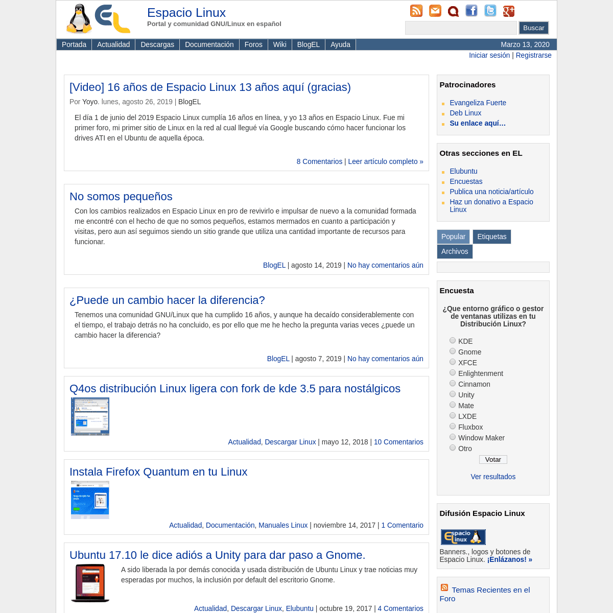 A complete backup of espaciolinux.com