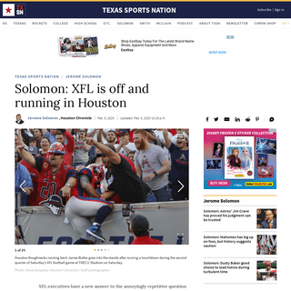 A complete backup of www.houstonchronicle.com/texas-sports-nation/jerome-solomon/article/Solomon-XFL-is-off-and-running-in-Houst