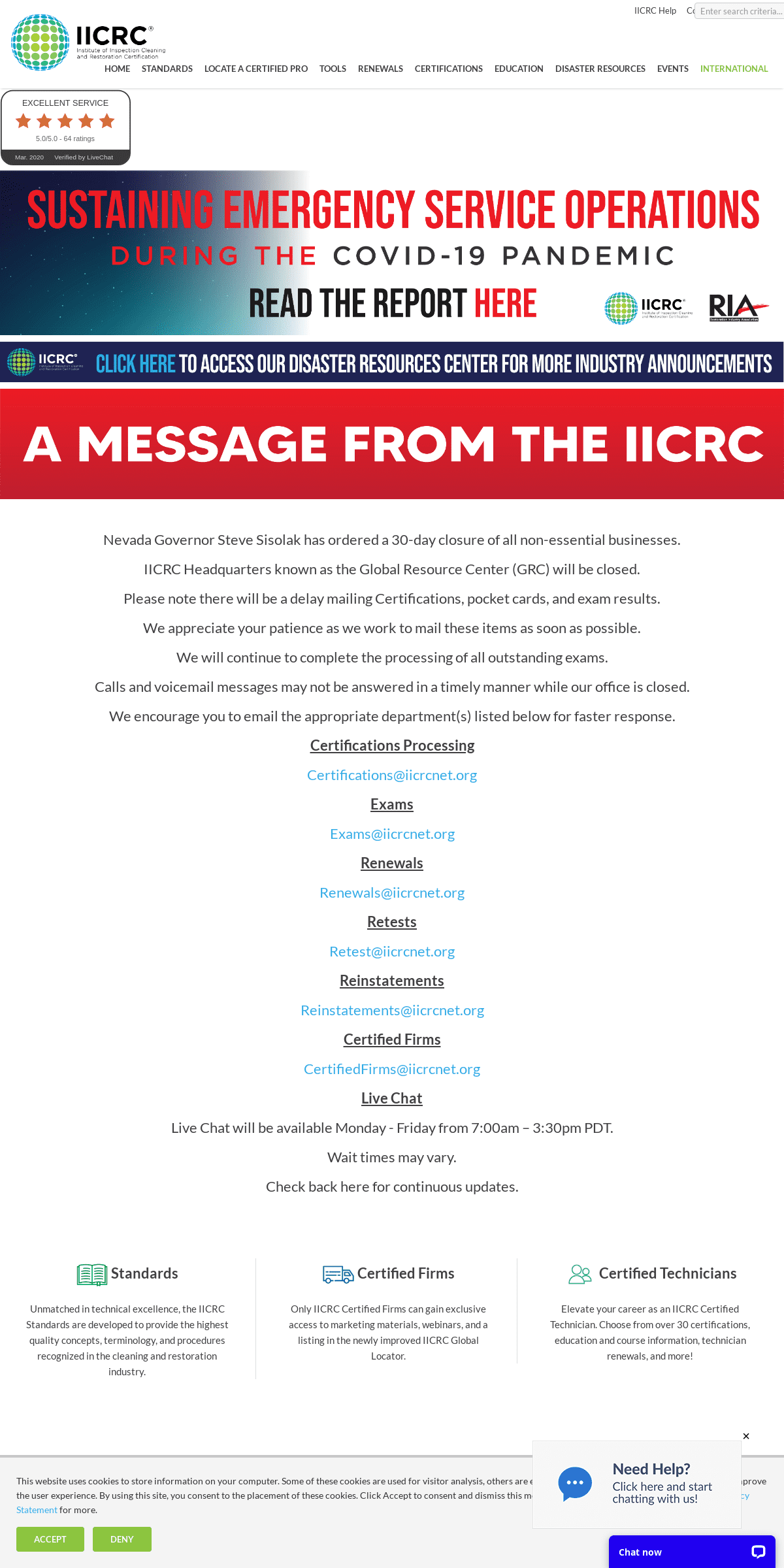A complete backup of iicrc.org