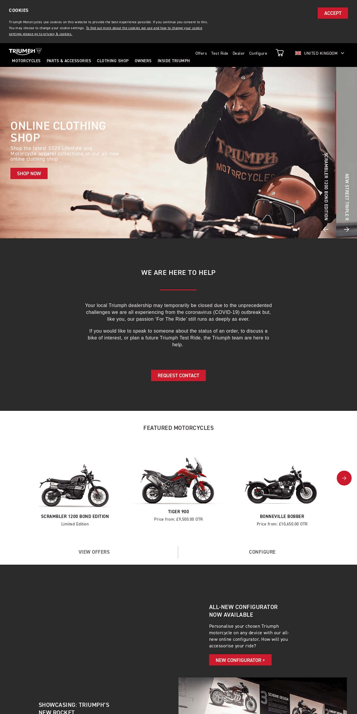 A complete backup of triumphmotorcycles.co.uk