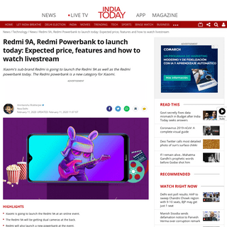 A complete backup of www.indiatoday.in/technology/news/story/redmi-9a-redmi-powerbank-to-launch-today-expected-price-features-an