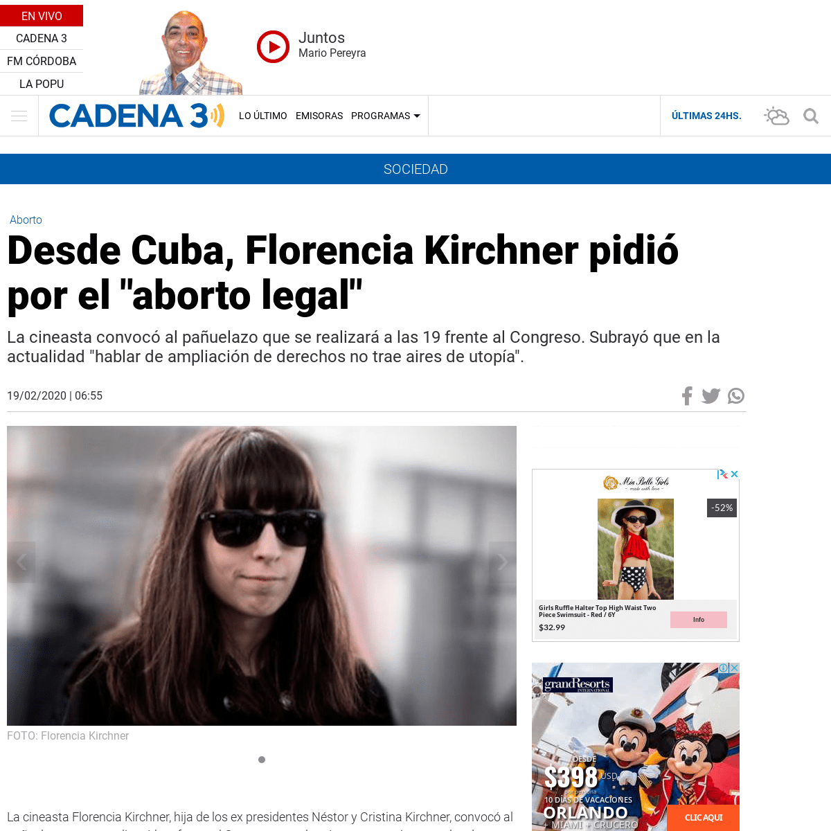 A complete backup of www.cadena3.com/noticia/sociedad/desde-cuba-florencia-kirchner-pidio-por-el-aborto-legal_253250
