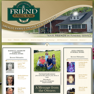A complete backup of friendfuneralhomes.com