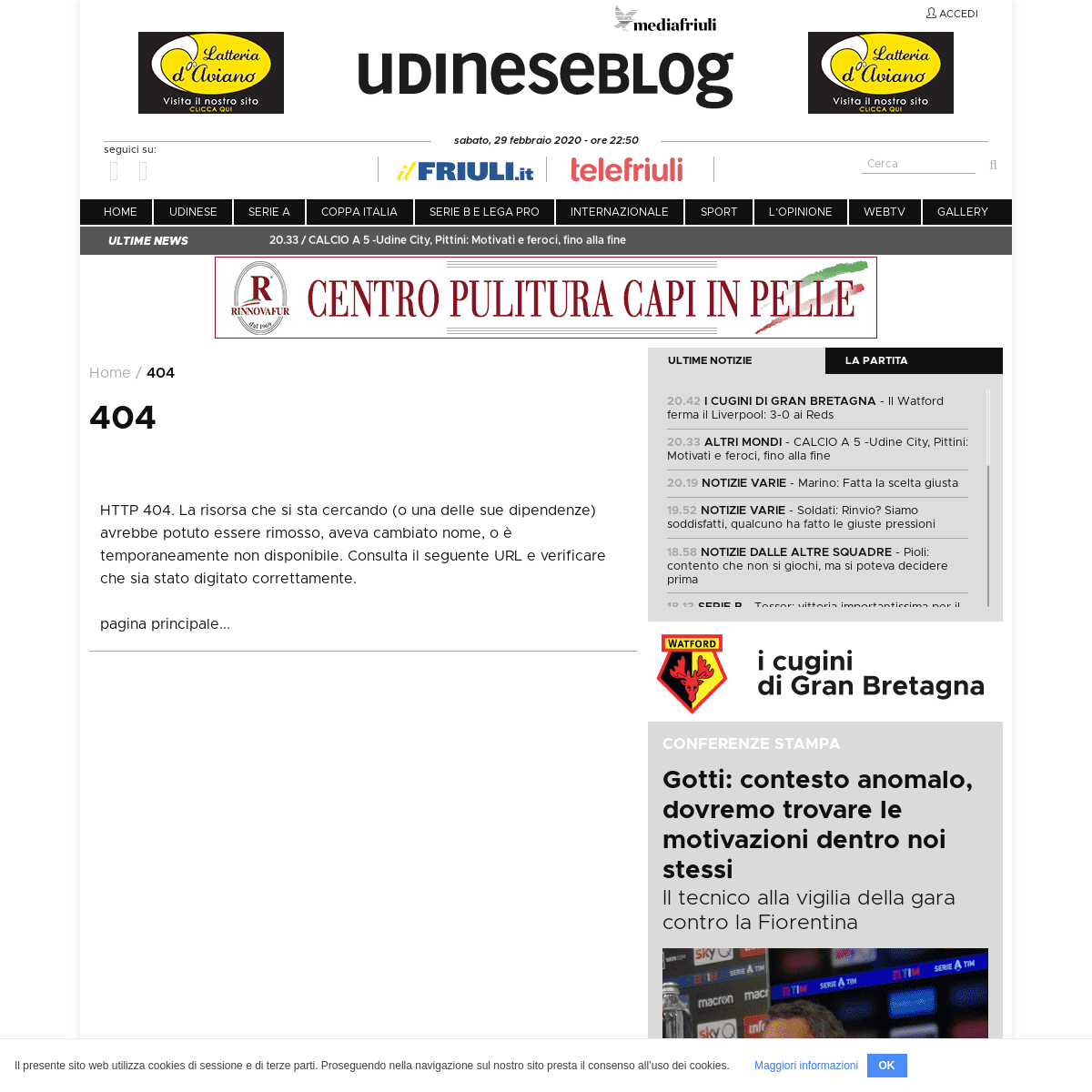 A complete backup of www.udineseblog.it/articolo/notizie-varie/rinvio-udinese-fiorentina