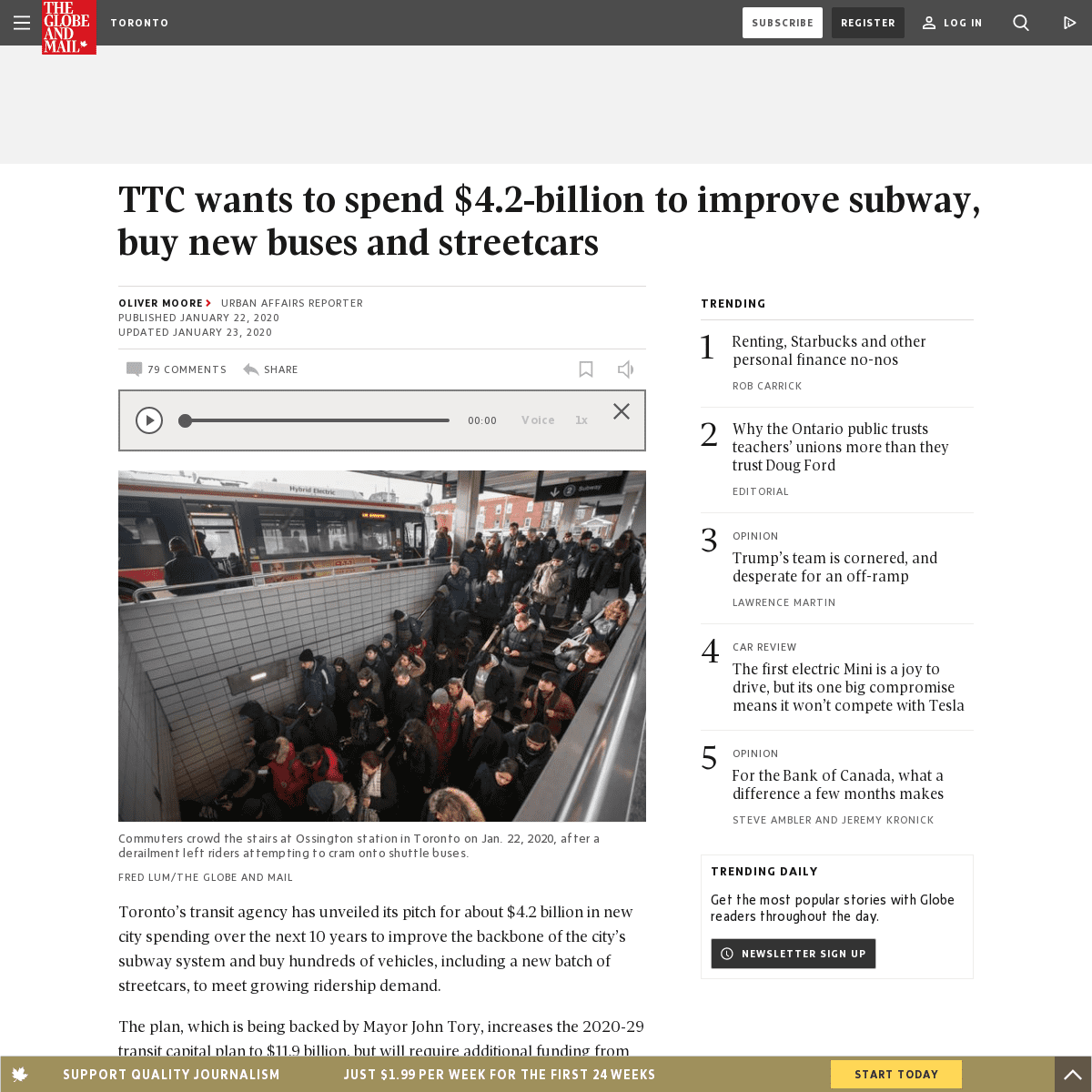 A complete backup of www.theglobeandmail.com/canada/toronto/article-ttc-wants-to-spend-42-billion-to-improve-subway-buy-new-buse