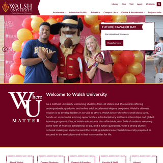 A complete backup of walsh.edu