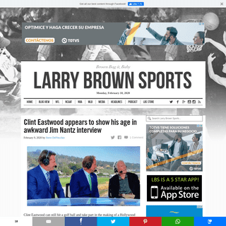A complete backup of larrybrownsports.com/entertainment/clint-eastwood-appears-to-show-his-age-in-awkward-jim-nantz-interview/53