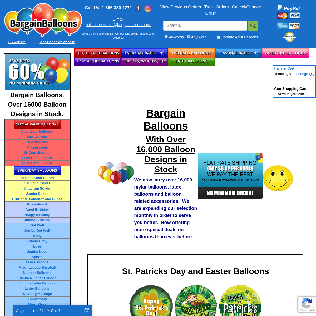 A complete backup of bargainballoons.com