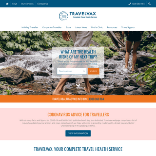 A complete backup of travelvax.com.au
