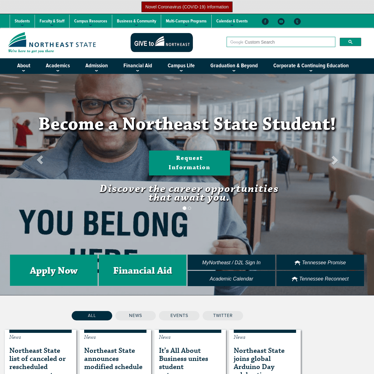 A complete backup of northeaststate.edu