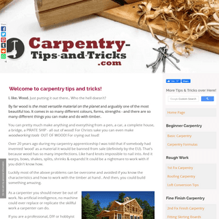 A complete backup of carpentry-tips-and-tricks.com