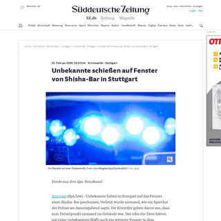 A complete backup of www.sueddeutsche.de/panorama/kriminalitaet-stuttgart-unbekannte-schiessen-auf-fenster-von-shisha-bar-in-stu