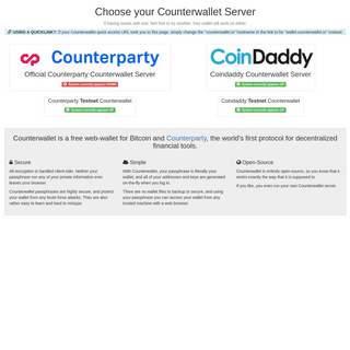 A complete backup of counterwallet.io