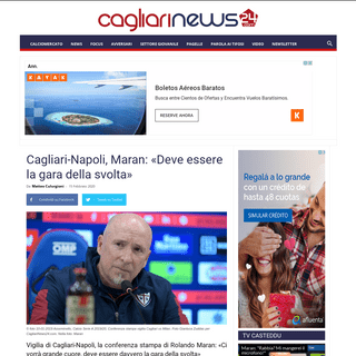 A complete backup of www.cagliarinews24.com/maran-cagliari-napoli-vigilia-19-20/