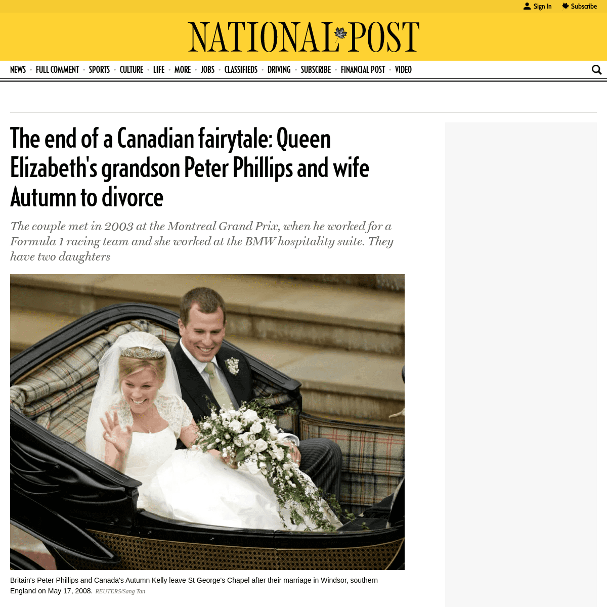 A complete backup of nationalpost.com/news/world/queens-grandson-peter-phillips-autumn-divorce