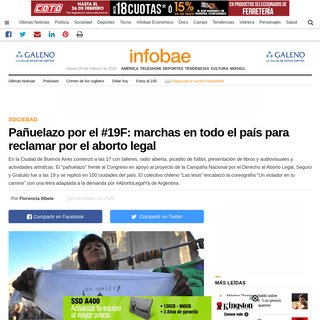 A complete backup of www.infobae.com/sociedad/2020/02/19/panuelazo-por-el-19f-arranco-la-movilizacion-en-todo-el-pais-para-recla