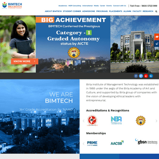 A complete backup of bimtech.ac.in