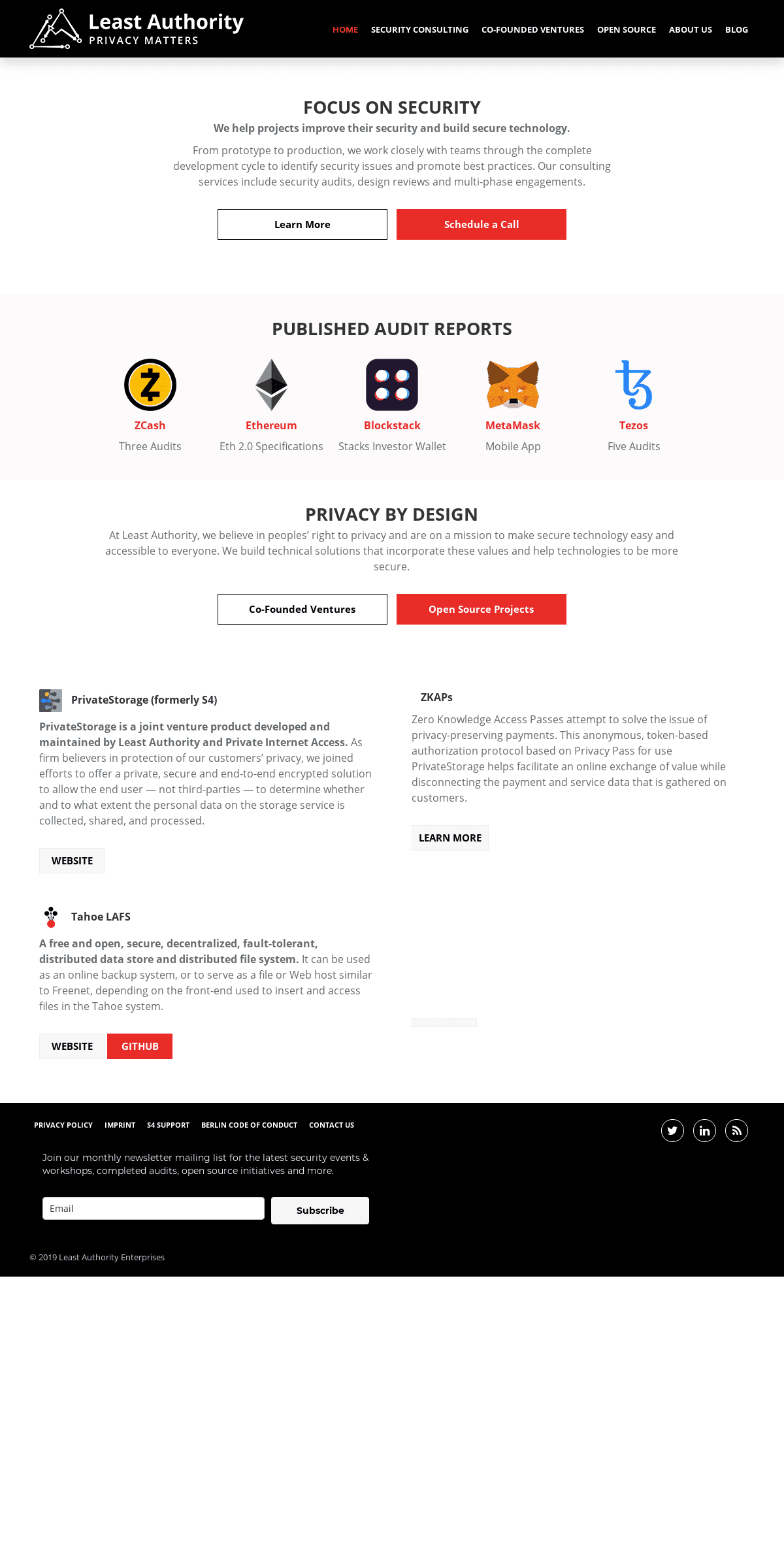 A complete backup of leastauthority.com