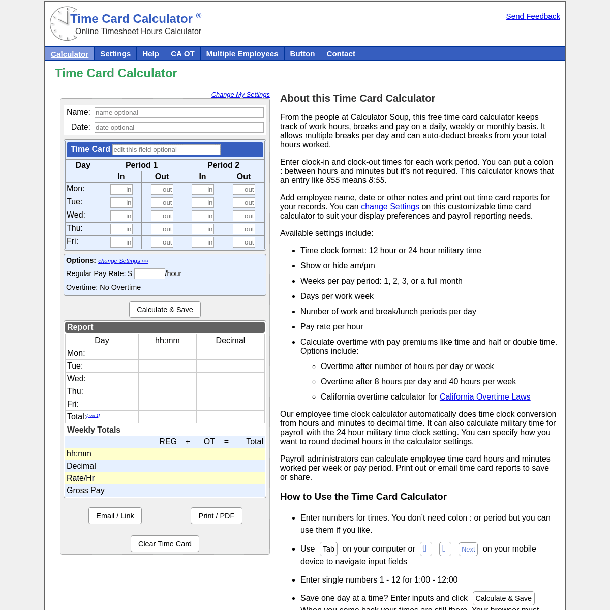 A complete backup of timecardcalculator.net