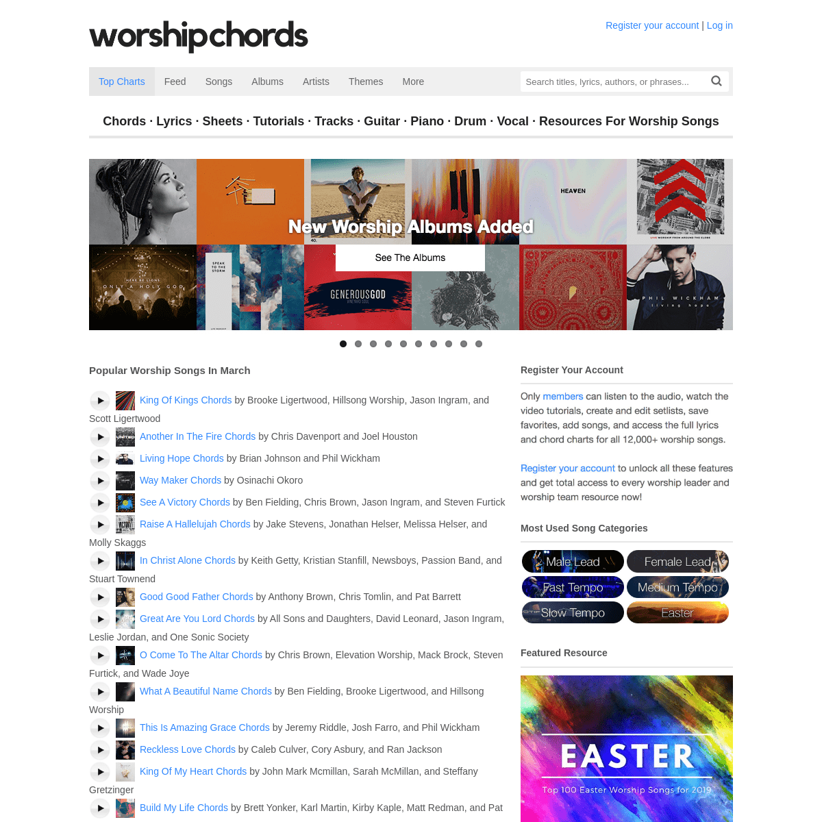 A complete backup of worshipchords.com