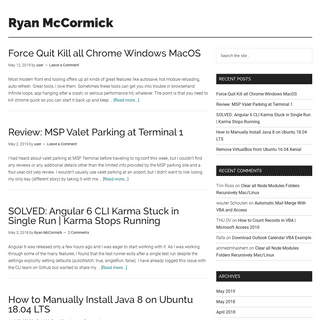 A complete backup of rtmccormick.com