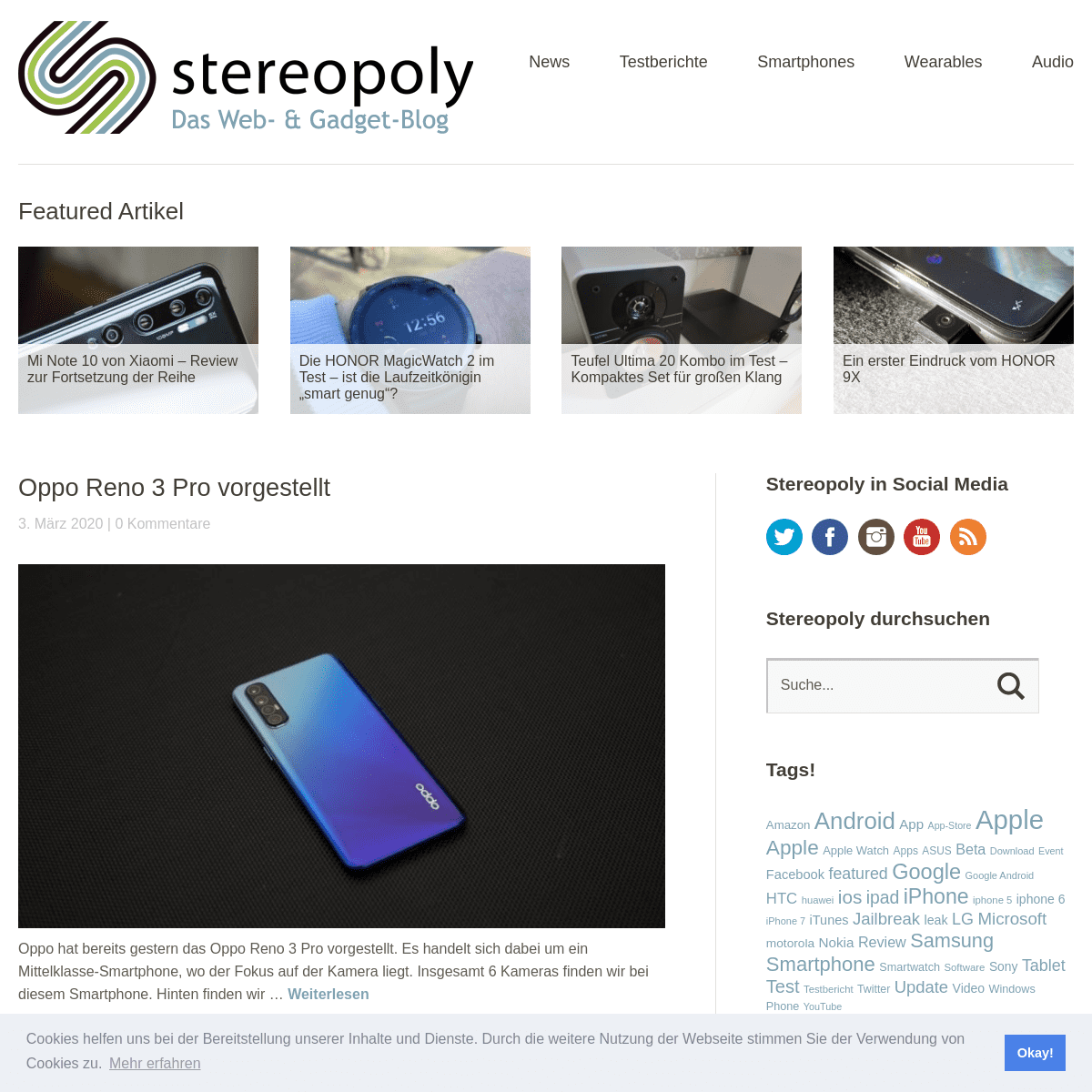 A complete backup of stereopoly.de