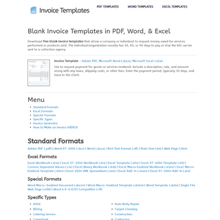 A complete backup of invoicetemplates.com