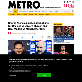 A complete backup of metro.co.uk/2020/02/25/charlie-nicholas-makes-predictions-chelsea-vs-bayern-munich-real-madrid-vs-mancheste