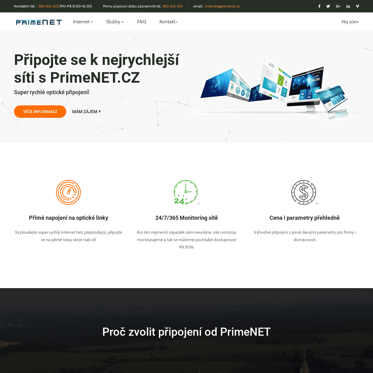 A complete backup of primenet.cz