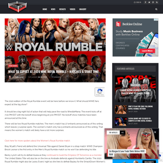 A complete backup of www.ringsidenews.com/2020/01/26/what-to-expect-at-2020-wwe-royal-rumble-matches-start-time/