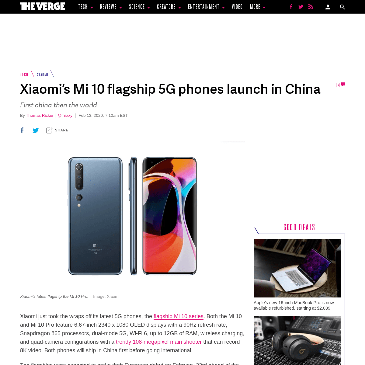 A complete backup of www.theverge.com/2020/2/13/21135980/xiaomi-mi-10-specs-date-price