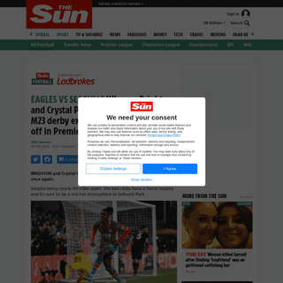 A complete backup of www.thesun.co.uk/sport/5009927/crystal-palace-brighton-rivals-premier-league/