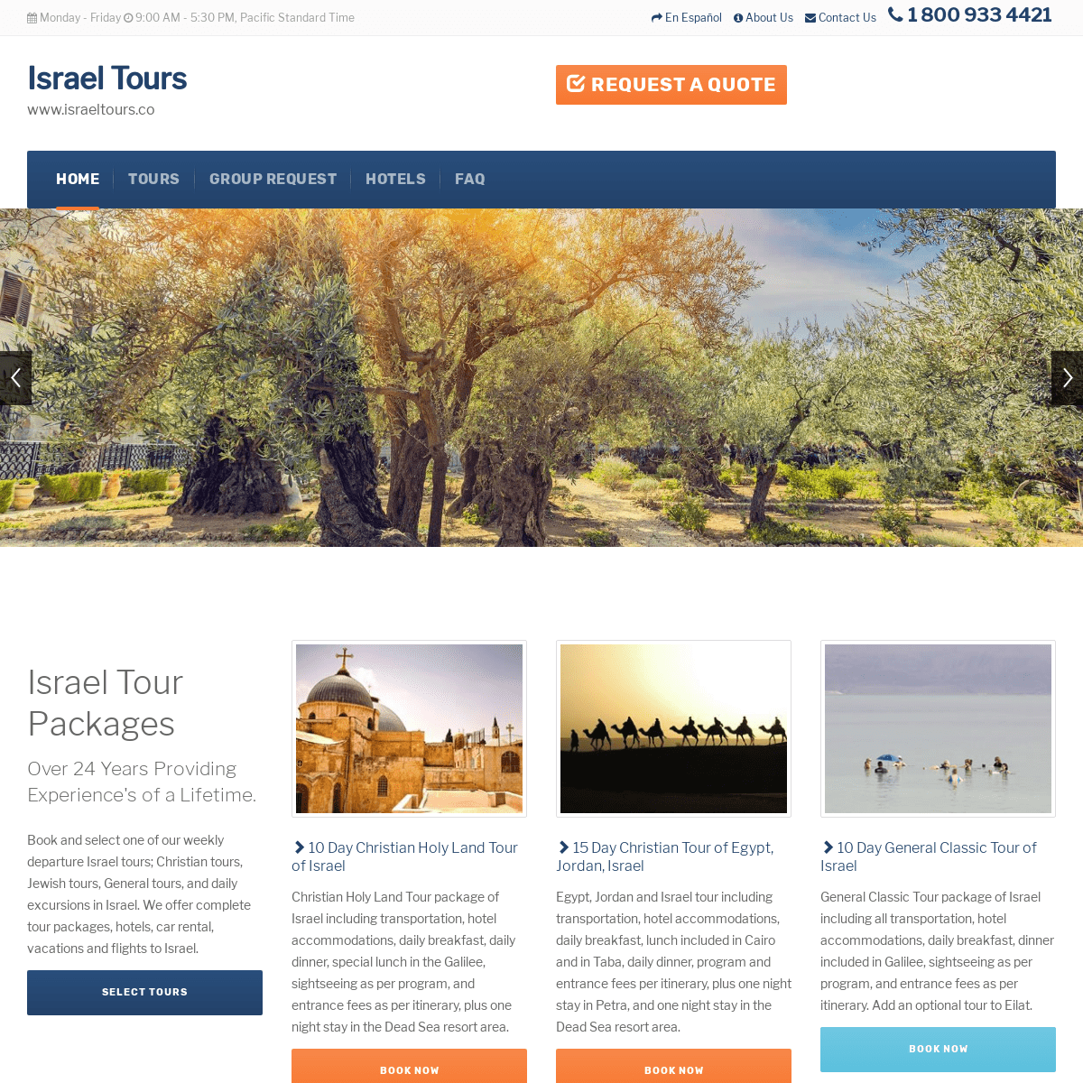 A complete backup of israeltours.co