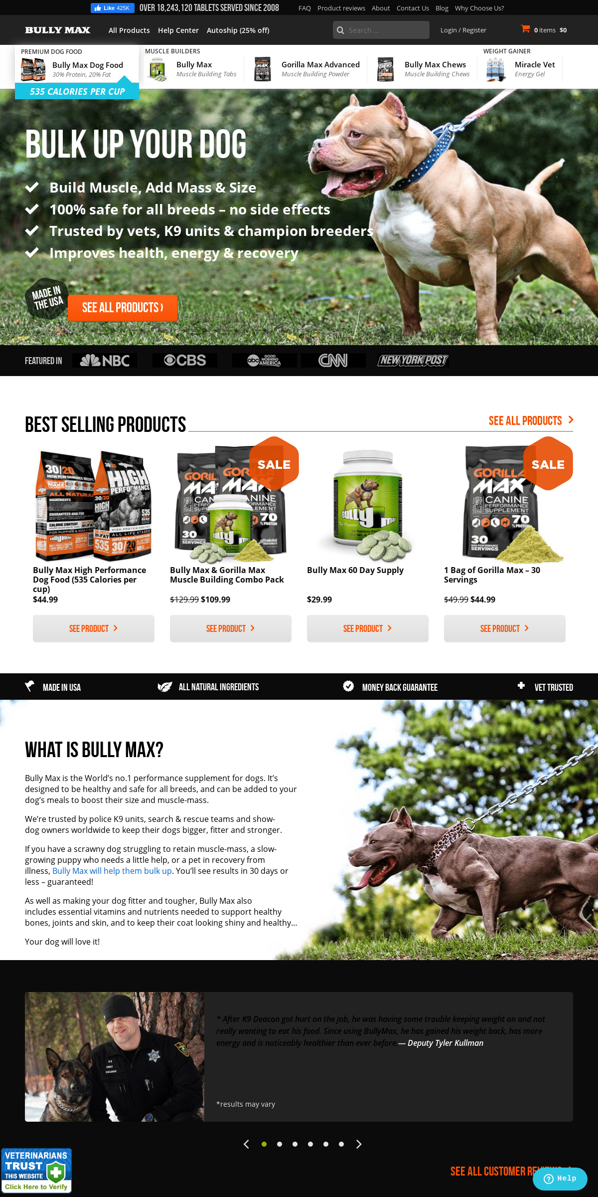 A complete backup of vitaminsforpitbulls.com