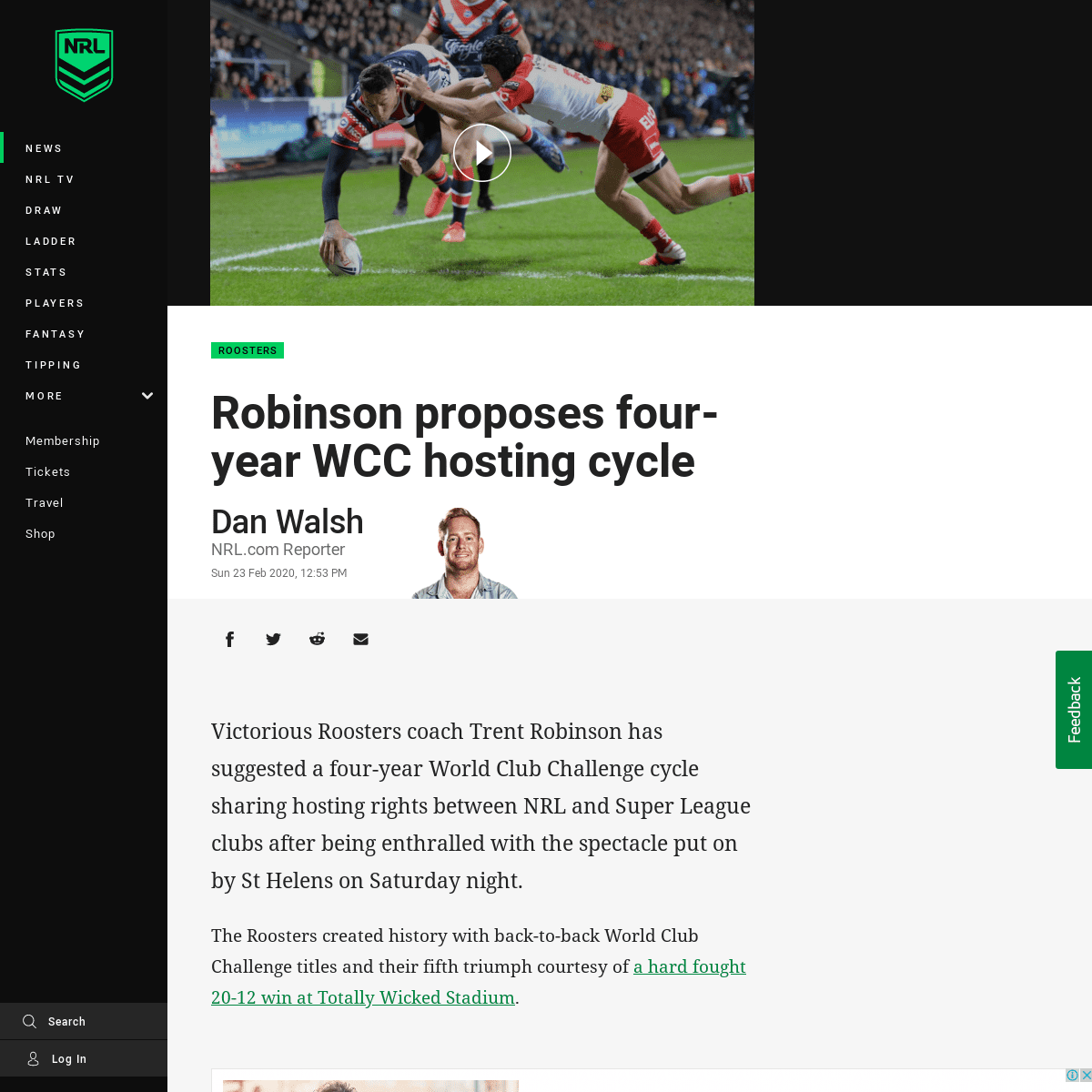 A complete backup of www.nrl.com/news/2020/02/23/robinson-proposes-four-year-wcc-hosting-cycle/
