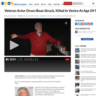 A complete backup of losangeles.cbslocal.com/2020/02/08/actor-orson-bean-killed-in-venice-crash/