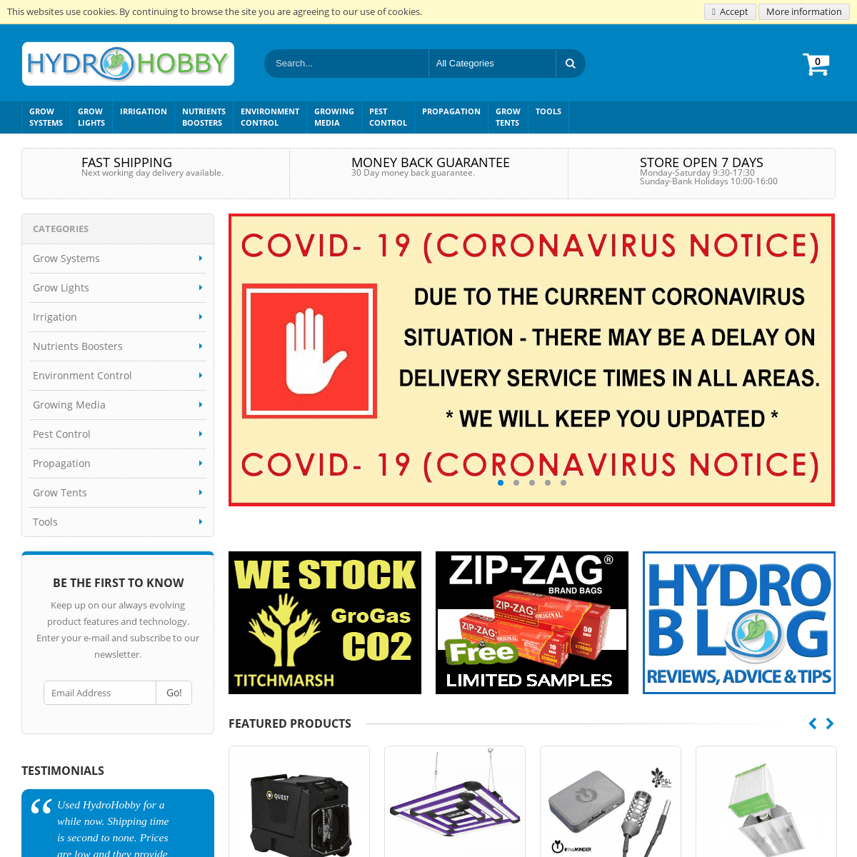 A complete backup of hydrohobby.co.uk