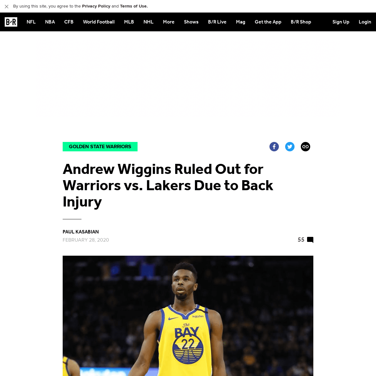 A complete backup of bleacherreport.com/articles/2847824-andrew-wiggins-ruled-out-for-warriors-vs-lakers-due-to-back-injury