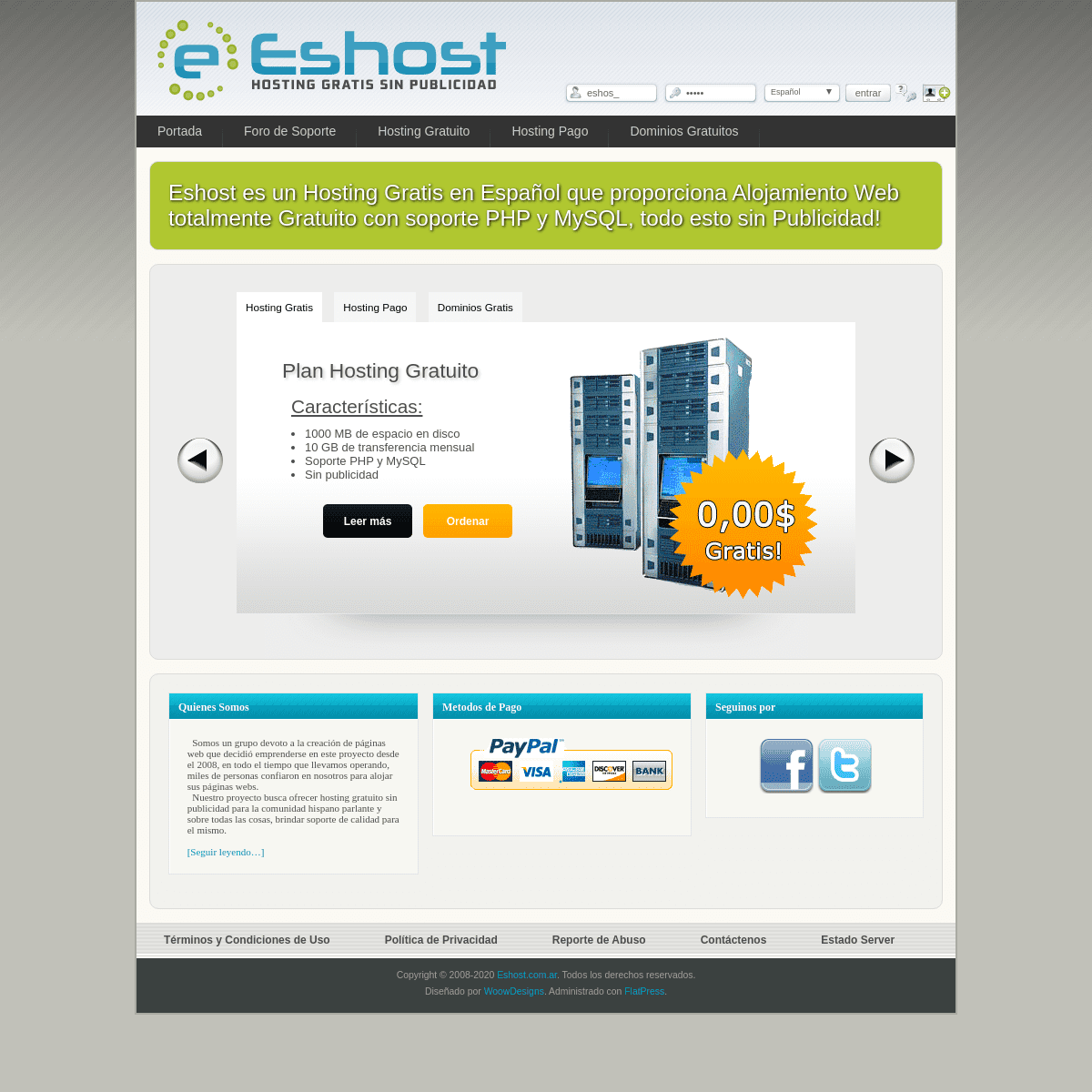 A complete backup of eshost.com.ar