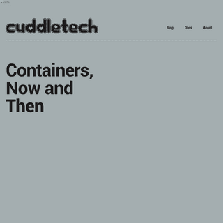 A complete backup of cuddletech.com