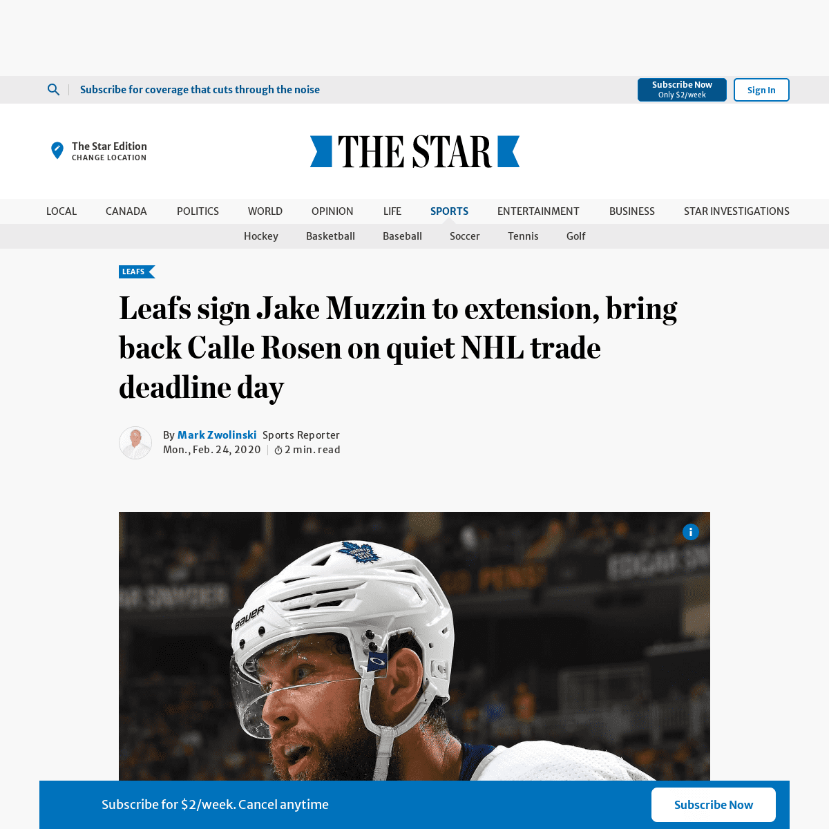 A complete backup of www.thestar.com/sports/leafs/2020/02/24/leafs-reacquire-defenceman-calle-rosen-in-nhl-trade-deadline-day-sw