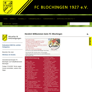 A complete backup of fcblochingen.de
