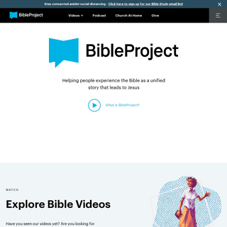 A complete backup of bibleproject.com