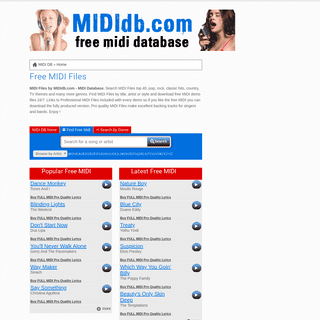 A complete backup of mididb.com