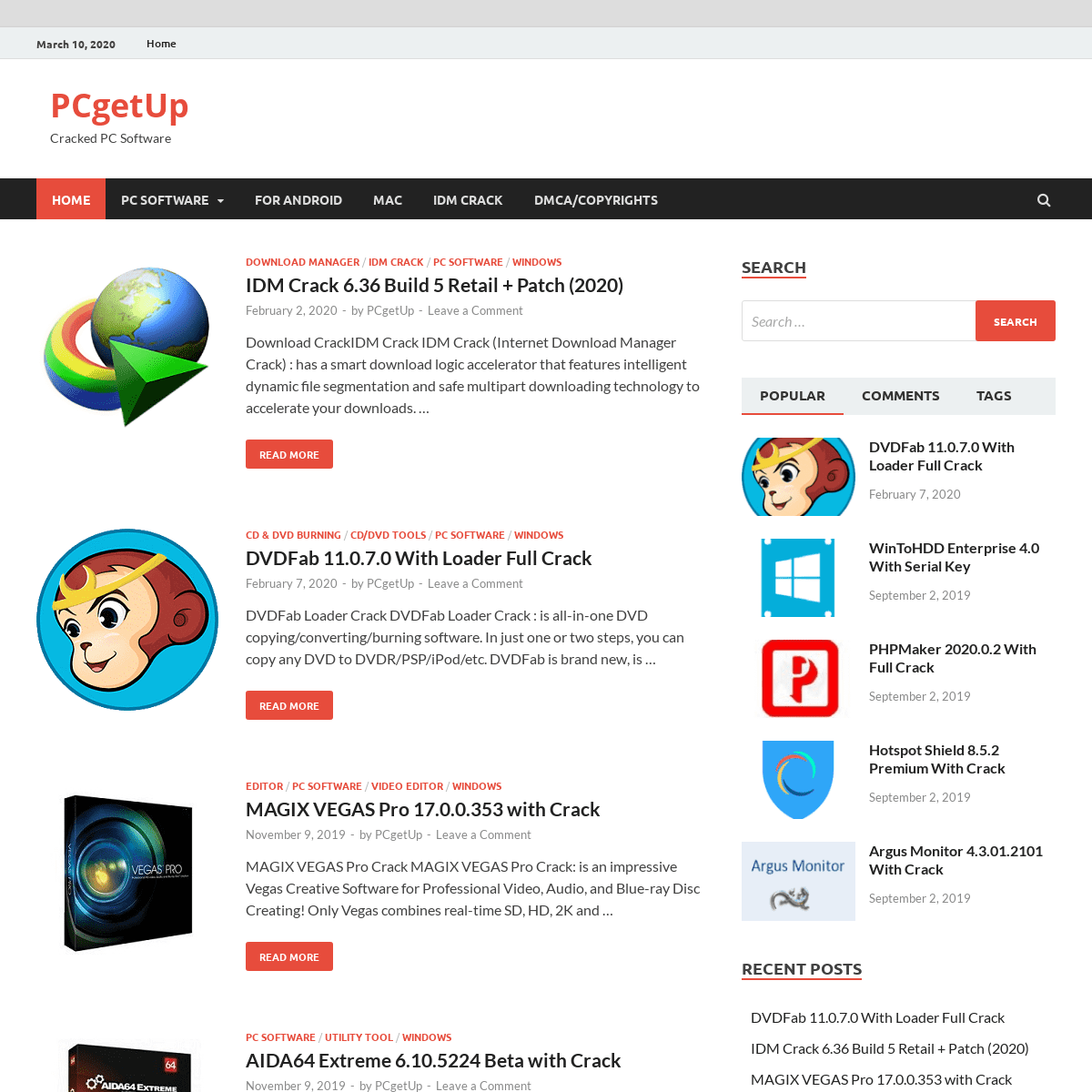 A complete backup of pcgetup.com