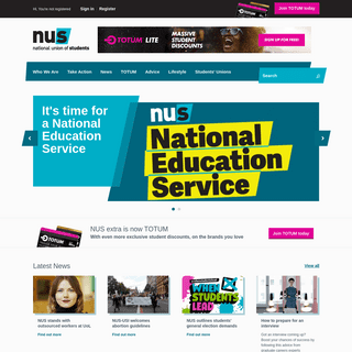 A complete backup of nus.org.uk