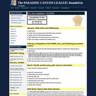 A complete backup of paradisecanyonleague.com