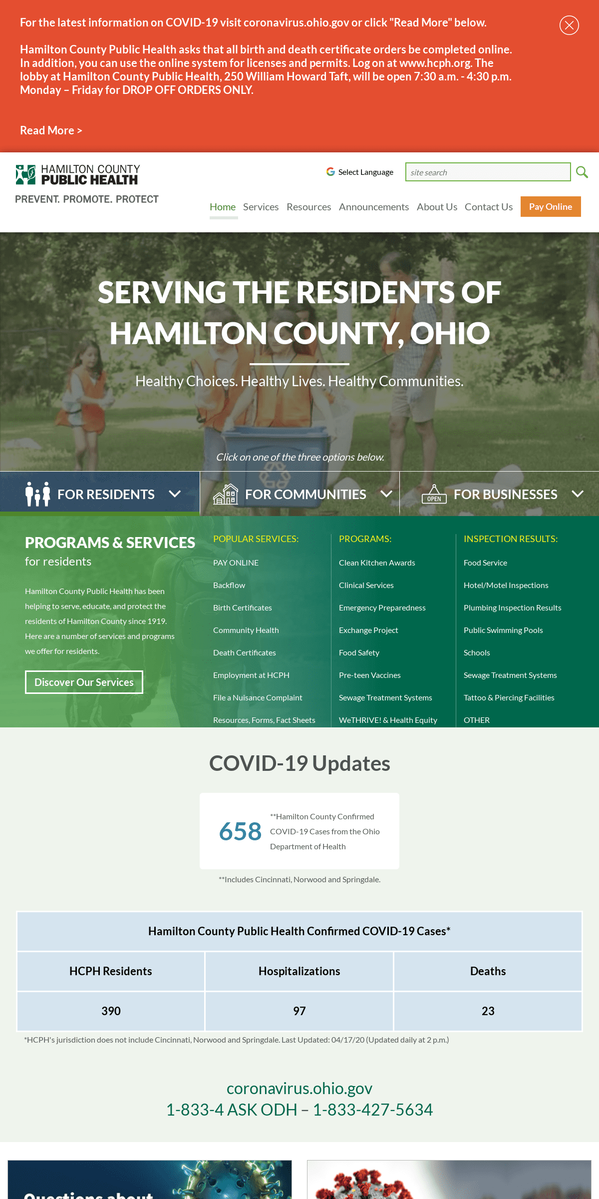A complete backup of hamiltoncountyhealth.org