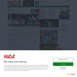 A complete backup of www.football-italia.net/SerieA/match/142597