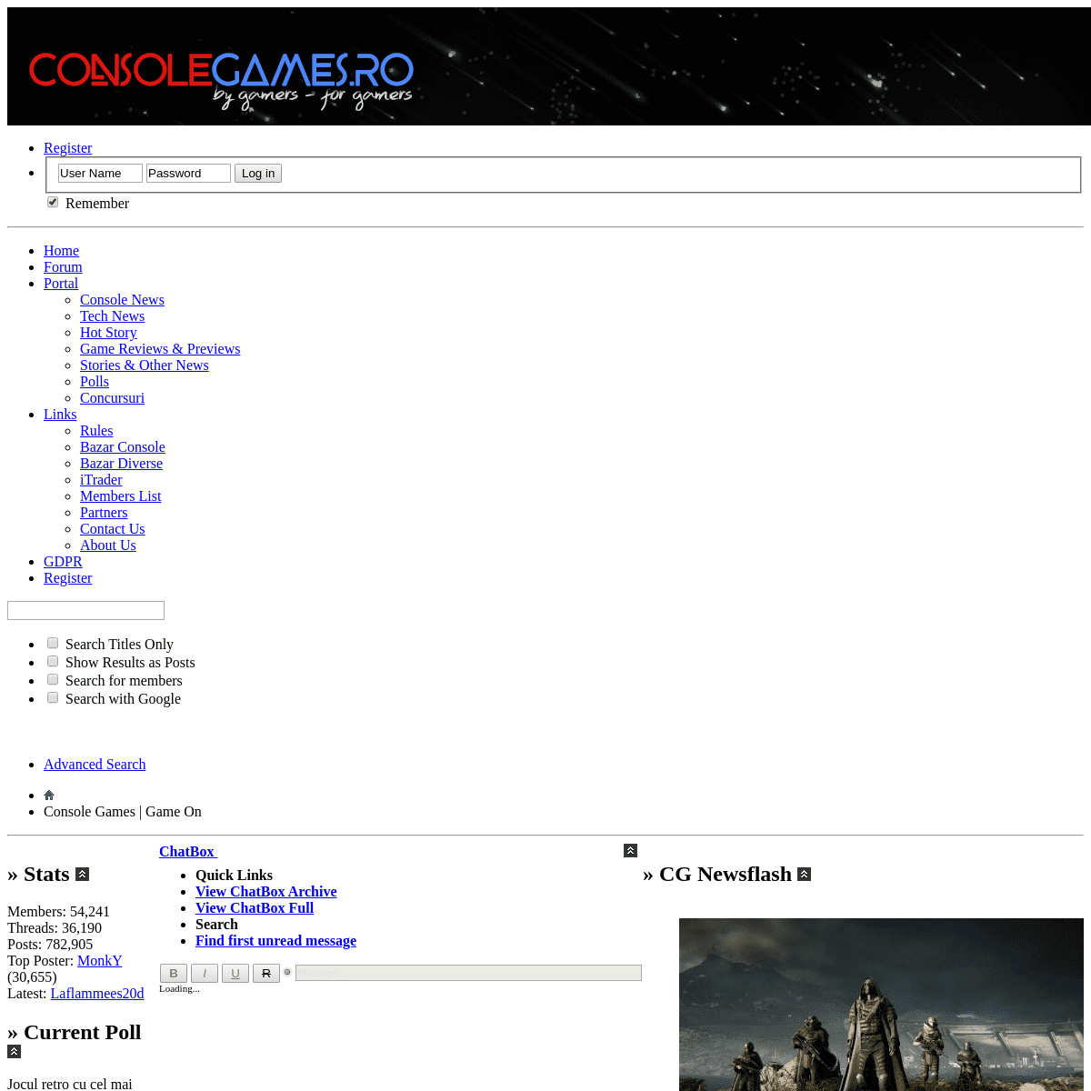 A complete backup of consolegames.ro
